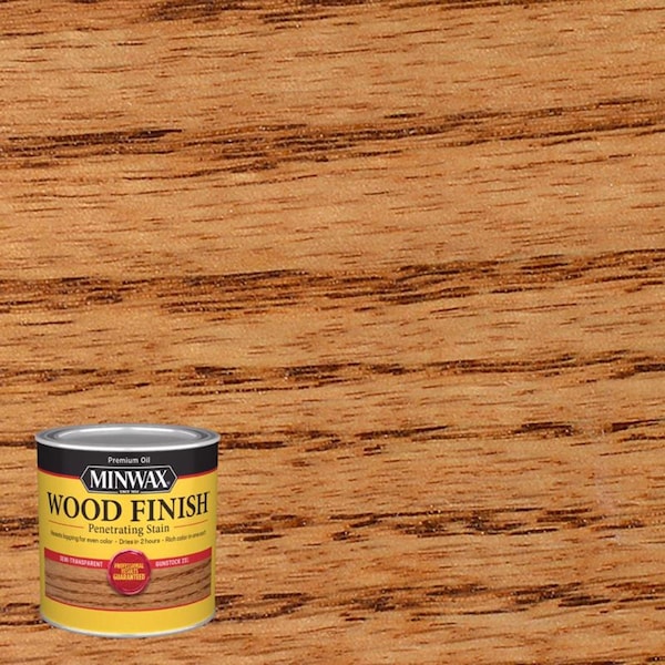 Minwax Wood Finish Semi-Transparent Gunstock Oil-Based Penetrating Wood Stain 1/2 pt 223104444 - main